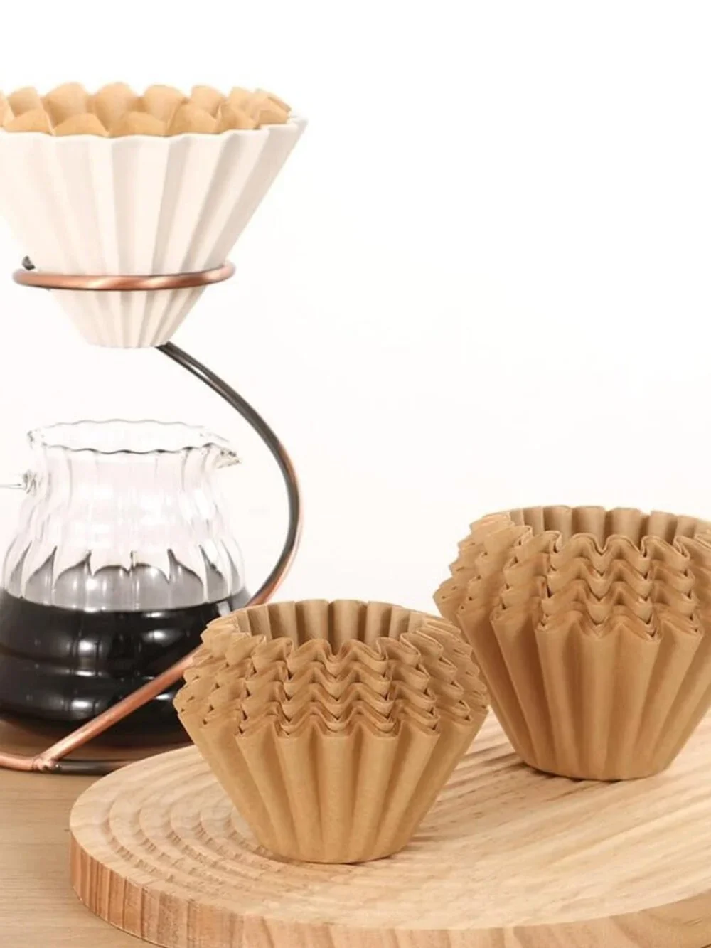 Coffee Filters Compatible with Farberware Coffee Percolator, 150 Pcs Unbleached
